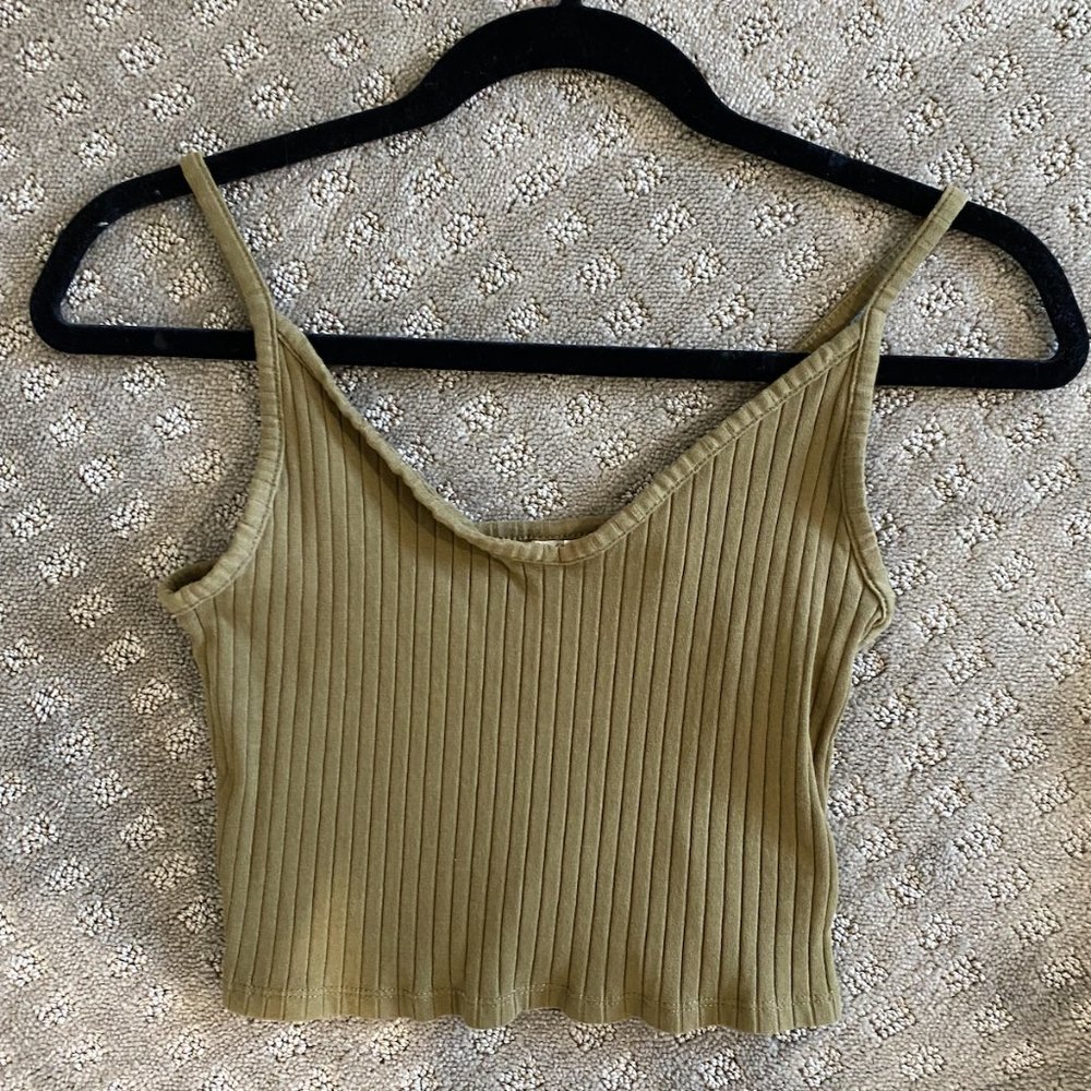 Forest Green Crop Top